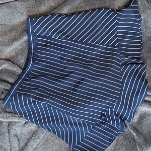 Striped skirt by J. Crew - navy and white - size 6